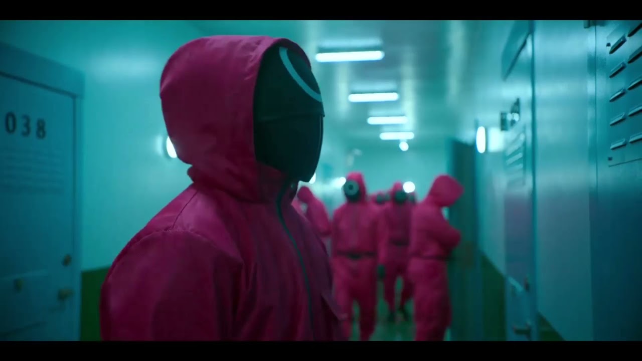 Squid Game - The pink soldiers scene (S01E03)