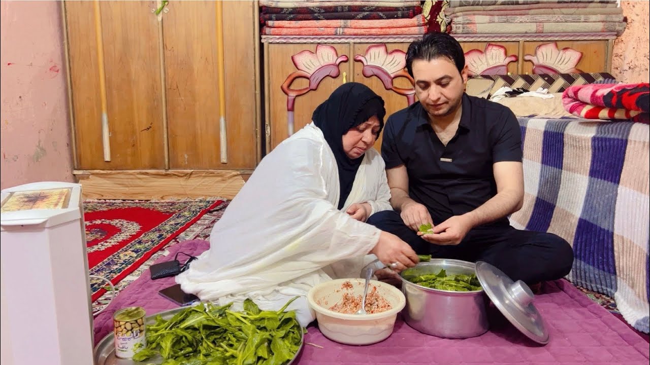 فطورنه ليوم دولمه🤤 من يد لحجيه /سلسلة رمصان😍