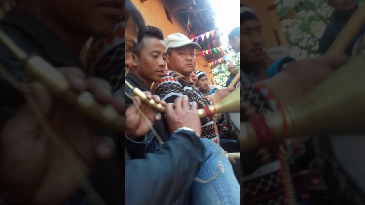 Nepali panche baja palpa Phoksingkot gabu danda kanung lakury danda panche baja samuha(10)