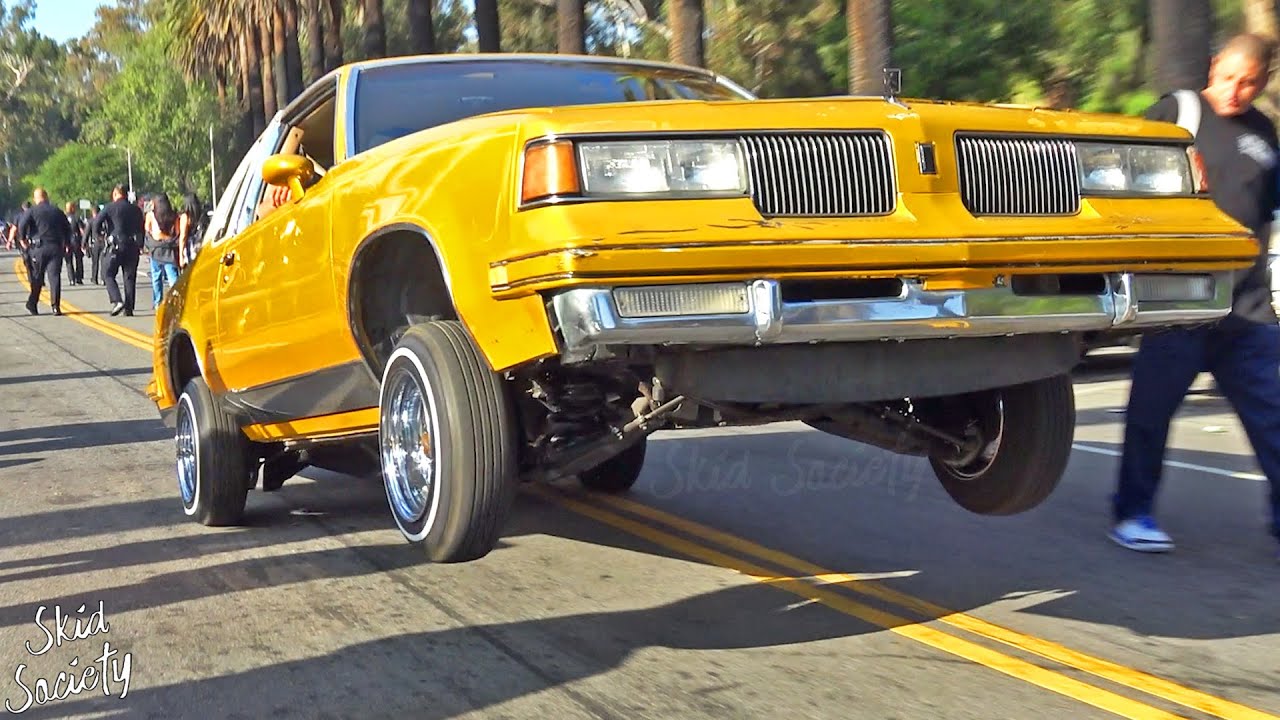LOWRIDERS VS COPS! Elysian Park, Los Angeles, Cali