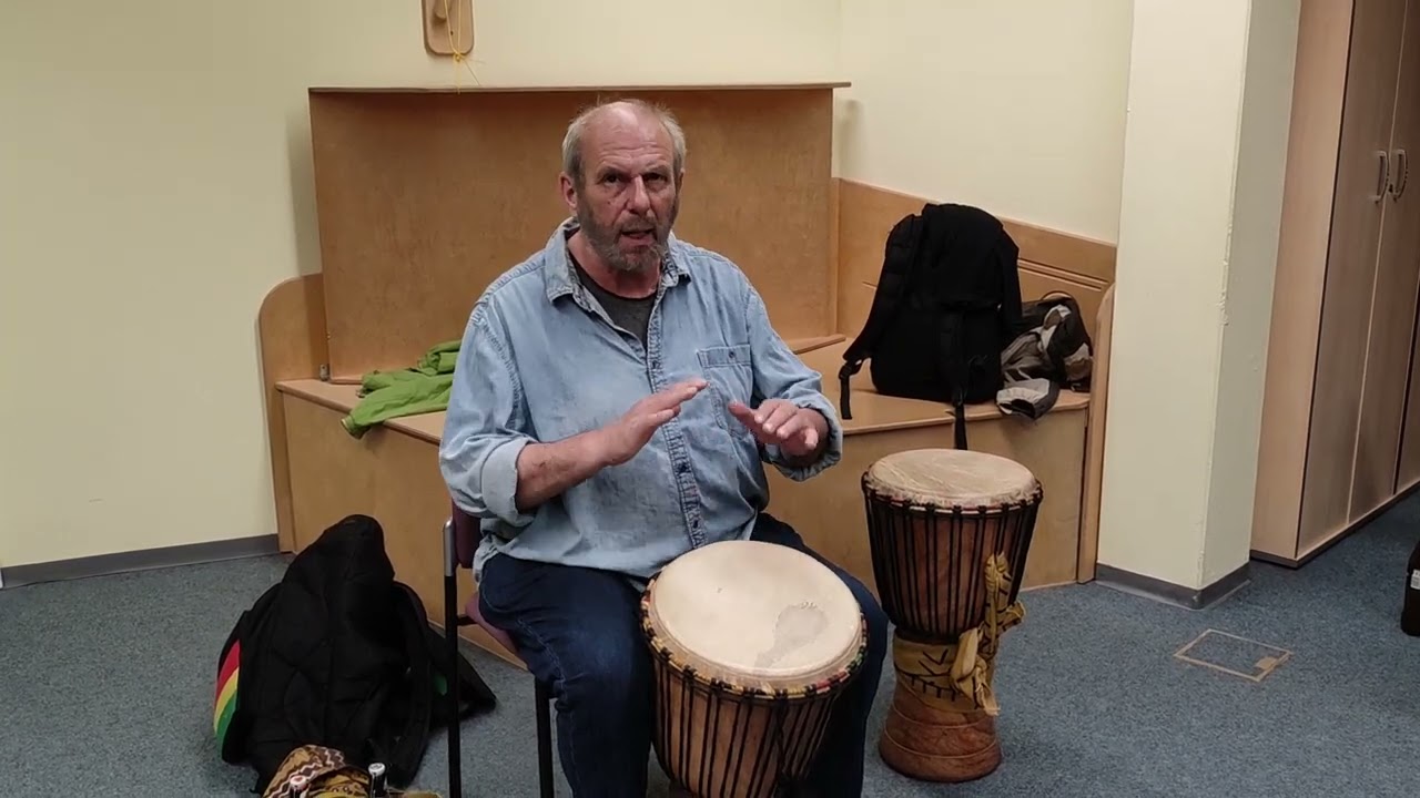 rhythm Soro - play #djembe accompaniment and listen to #Sangban echauffement - bell then bassdrum