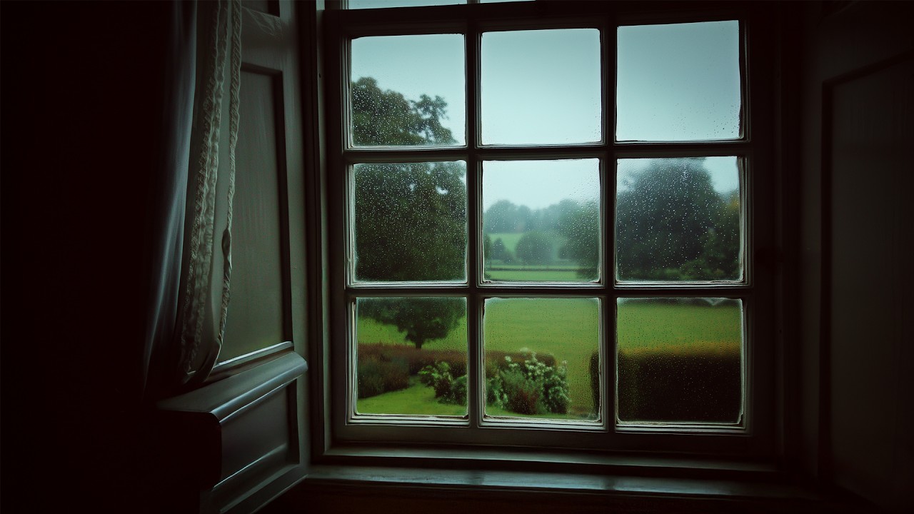 English Countryside Summer Rain🌧️ Rain Ambience For Reading, Sleeping, Etc.