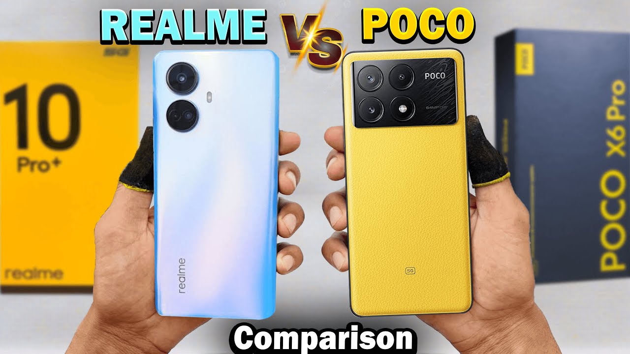 What! REALME Is Better Then POCO For Free Fire Gaming ? Poco x6 Pro Vs Realme 10 Pro+😱