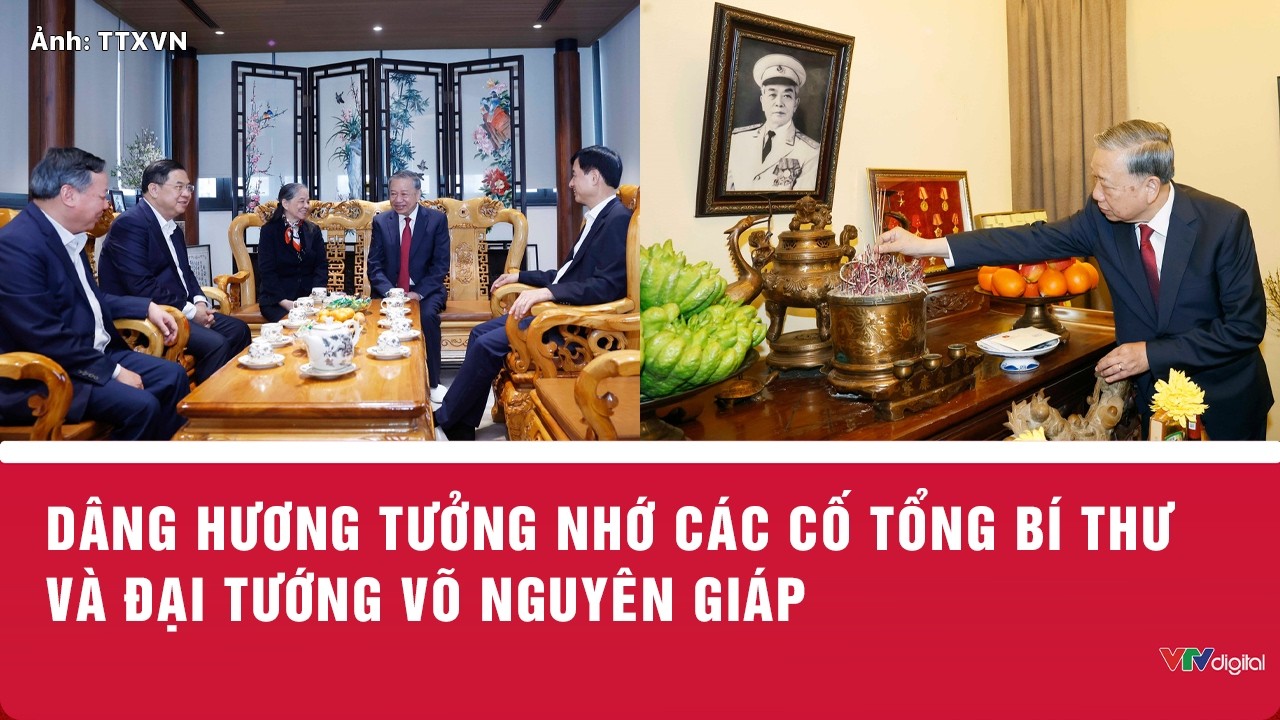 Dâng hương tưởng nhớ các cố Tổng Bí thư và Đại tướng Võ Nguyên Giáp | VTV24