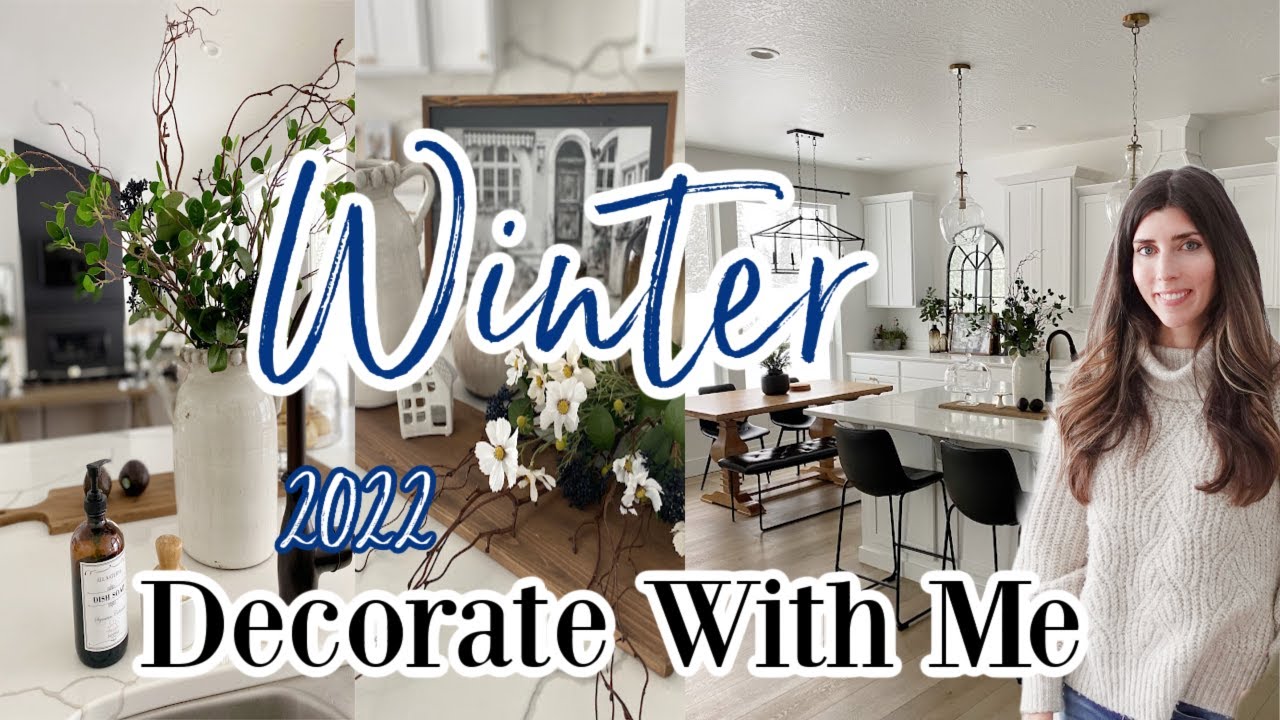 Winter Decorate With Me 2022 / Shop & Decorate for Winter / Winter Kitchen & Dining Room Refresh