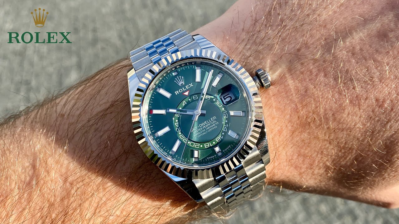Rolex Sky-Dweller green 42 mm