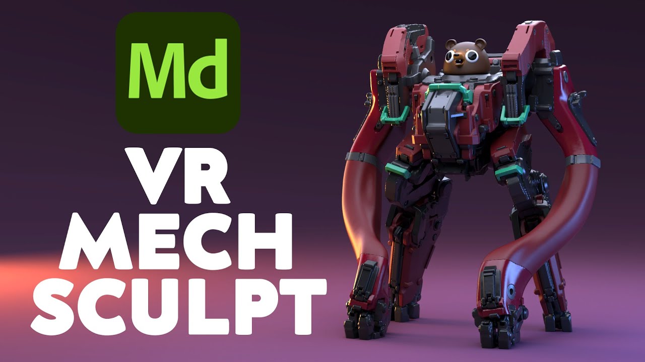 Bear Mech - VR Sculpt in Substance Modeler