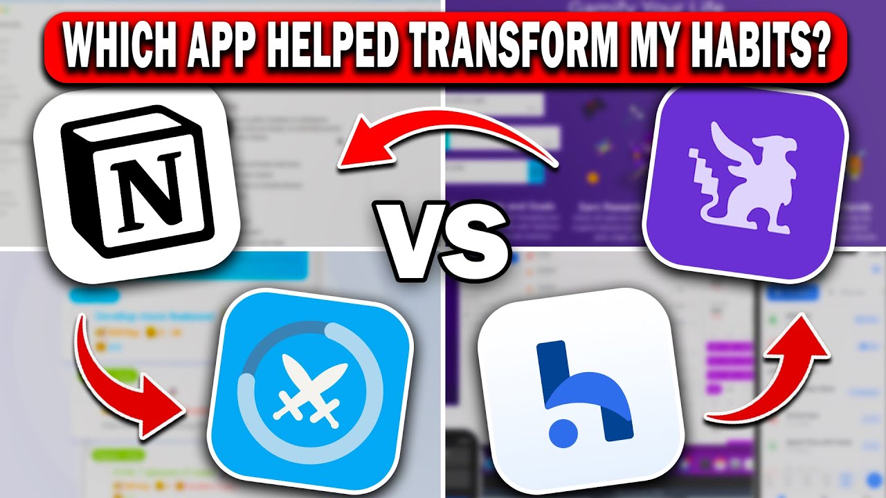 Notion vs Habitica vs LifeUp vs Habitify &mdash; Which App Actually Helped Transform My Habits?