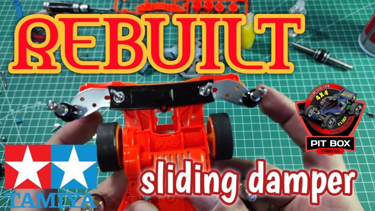 RE BUILT SIDE DAMPER FMA WITH SLIDING DAMPER Mini4w d 【ミニ四駆】Part 2