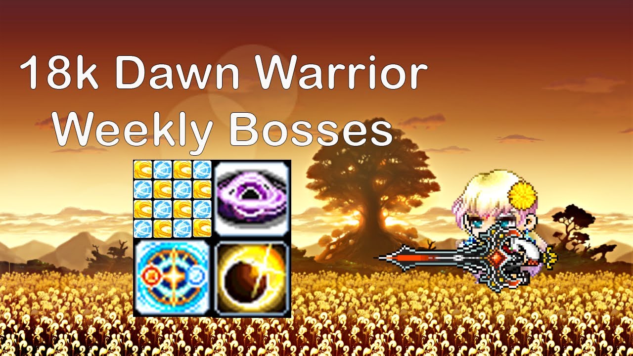 [GMS Reboot Kronos] 18k Dawn Warrior Bossing Mule. 1.1b ~15 minutes