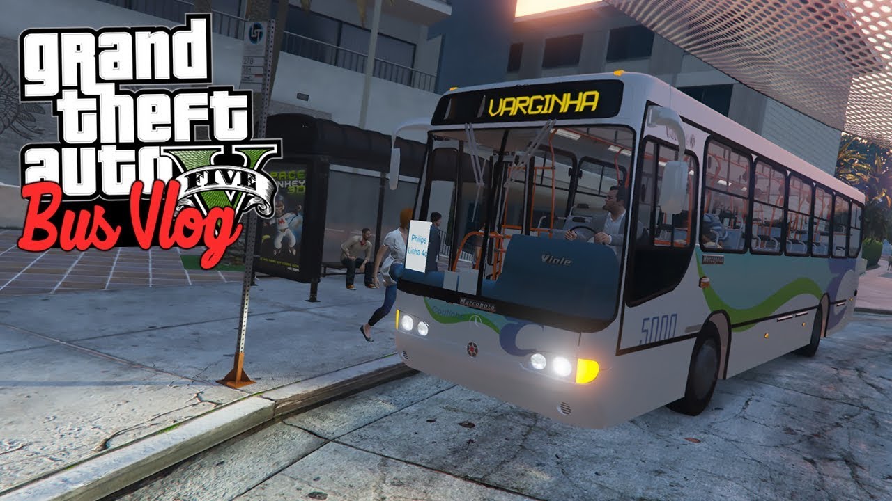 GTA V BusVlog: Marcopolo Viale OH-1420 Coutinho Gameplay