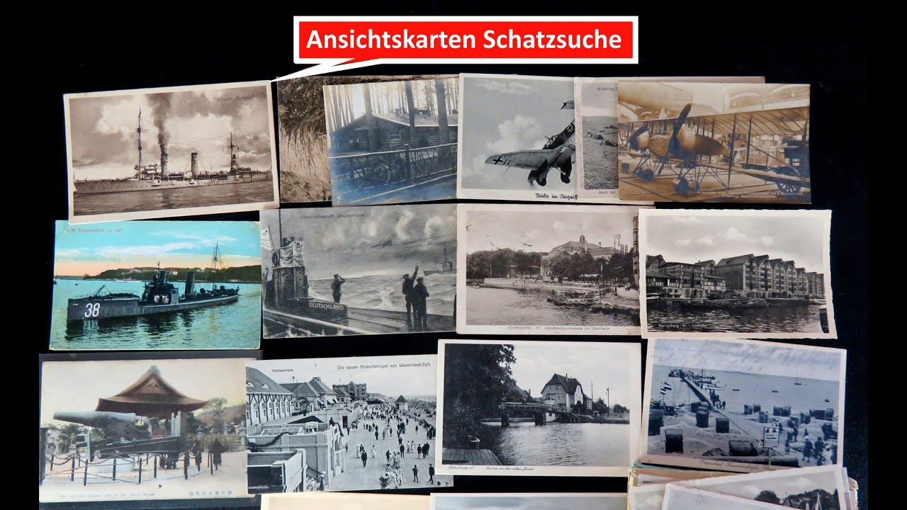 Ansichtskarten wertvoll? Schatzsuche in einem Posten Ansichtskarten