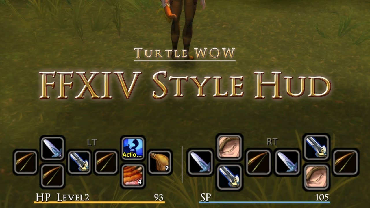Turtle WOW - FFXIV style Cross Hotbar Controller HUD addon