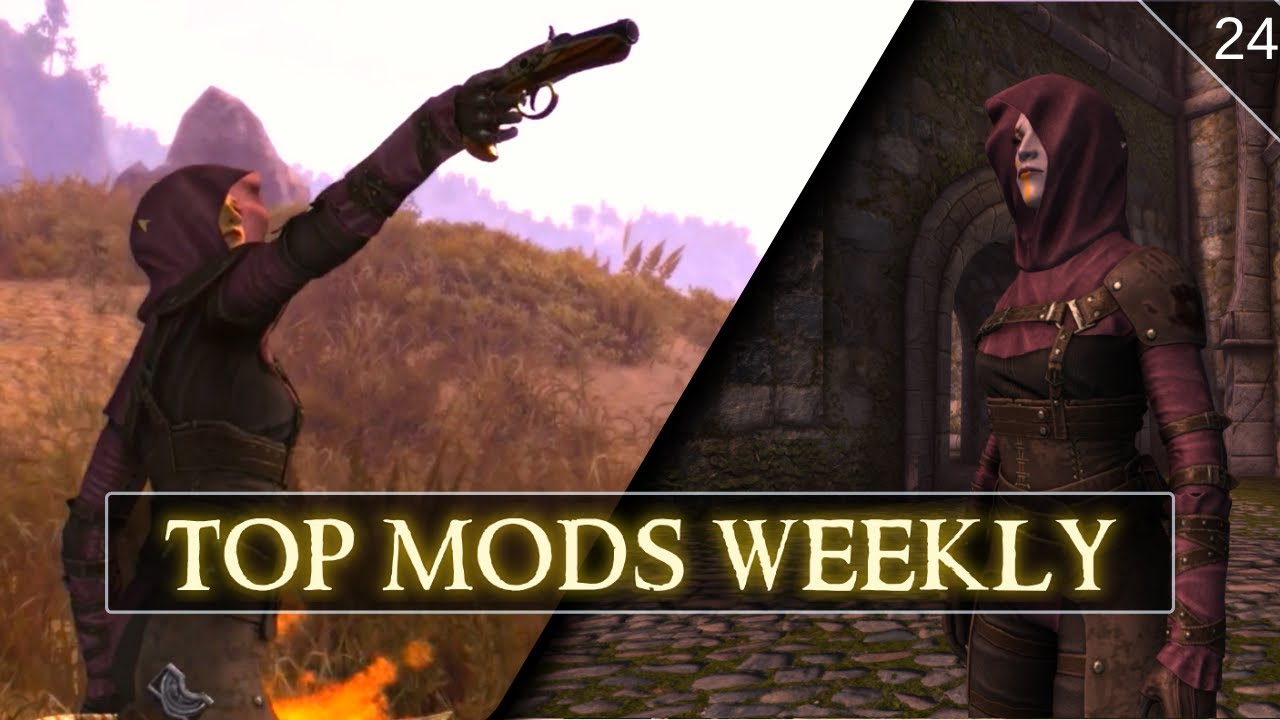 Top Mods Weekly: NEW Armor, Animations, Guns and MORE!!! (Skyrim XBOX Mods)