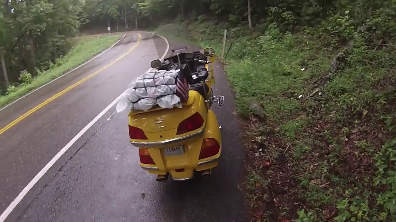 Tail of the Dragon 1,  in the Rain. Gold Wing, Gary J
