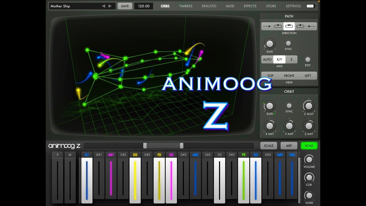 Синтезатор Animoog Z — НОВЫЙ — AUv3 — Многомерный звук — Пошаговое руководство и руководство