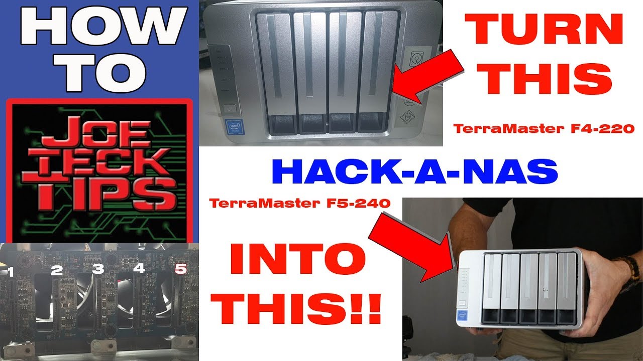 Hacking a TerraMaster 4 Bay NAS to a 5 bay | HOW TO | JoeteckTips