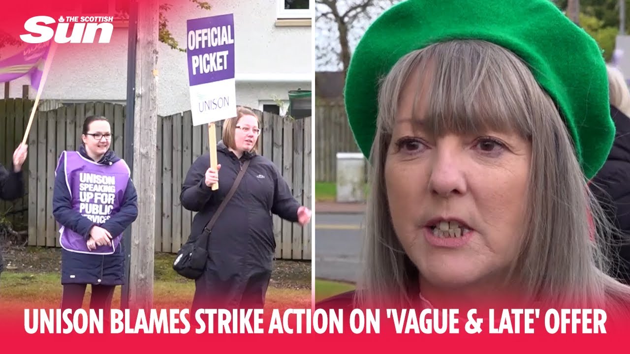 UNISON blames strike action on 'vague & late' offer from Scottish government