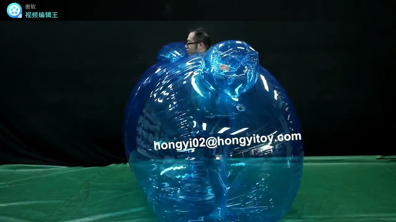 clear inflatable ball suit wearable