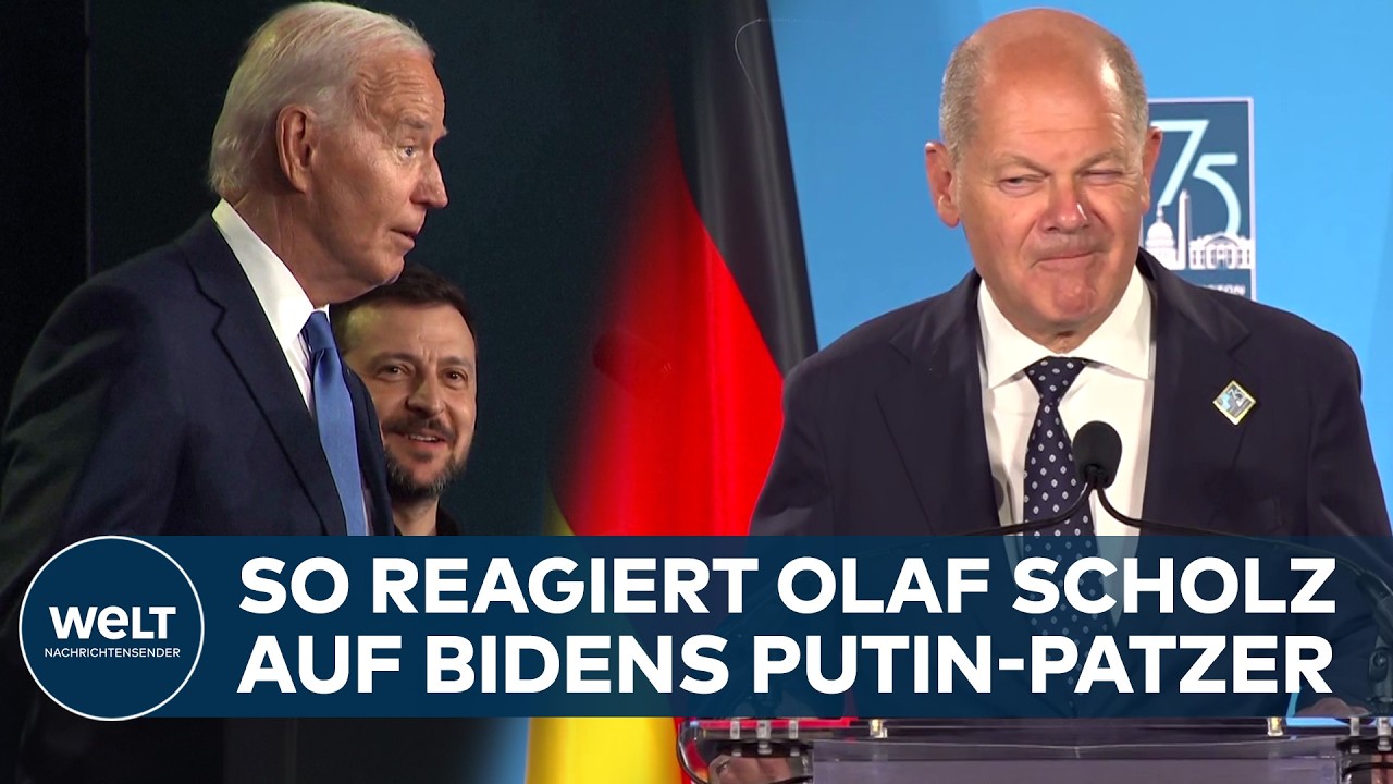 OLAF SCHOLZ ZU JOE BIDEN: „Versprecher passieren“ - Komplettes NATO-Statement des Bundeskanzlers