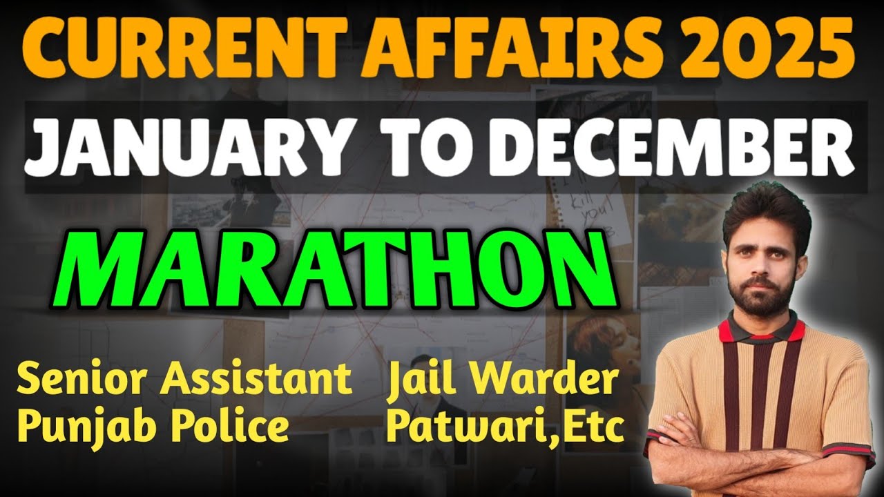 Current Affairs 2025 January To December In Punjabi। Current Affairs 2025 Marathon in Punjabi।
