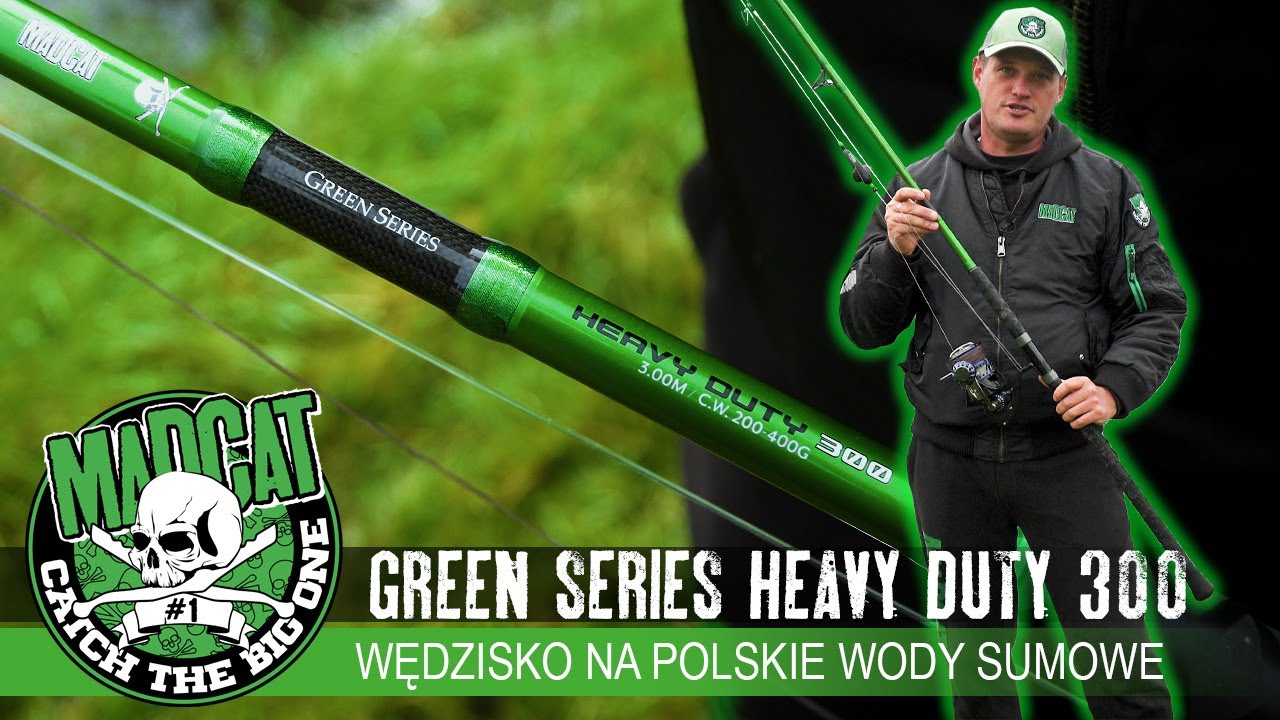 Idealne wędzisko na polskie wody sumowe - Wisła / Odra ? 🟢⚫ GREEN SERIES HEAVY DUTY 300 // #MADCAT