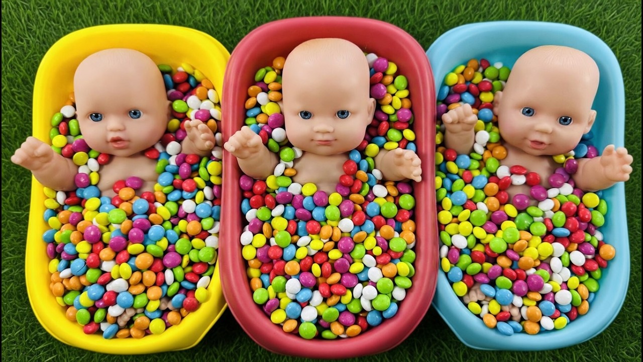 ASMR Most Popular Candys / some lots of colorful rainbow lollipop candy / unpacking chocolate est