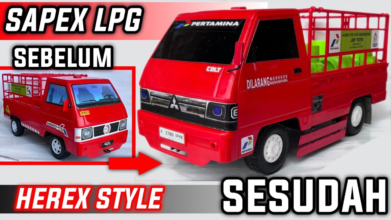 MODIF PICK UP PLASTIK L300 JADI L300 MUAT GAS HEREX STYLE