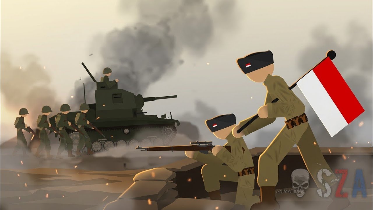 🇮🇩🇳🇱1947 : Dutch Military Aggression | Stickman War | War Animation