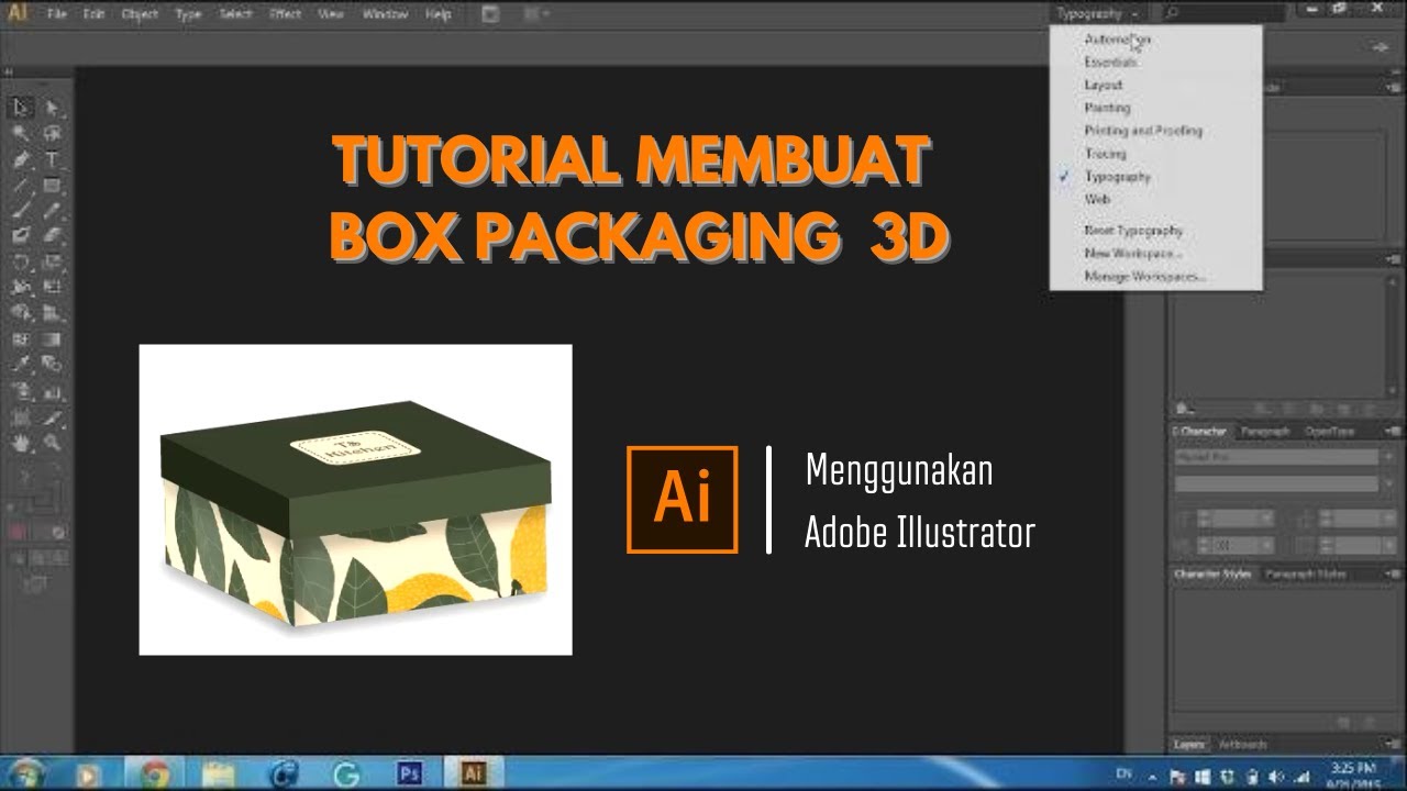 TUTORIAL MEMBUAT PACKAGING MAKANAN 3D DI SOFTWARE ADOBE ILLUSTRATOR
