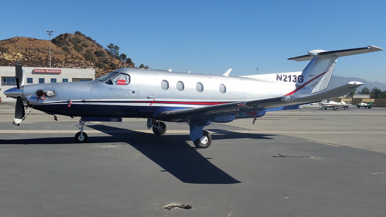 Flight on a Private Pilatus PC-12 NG (WHP-CCR)