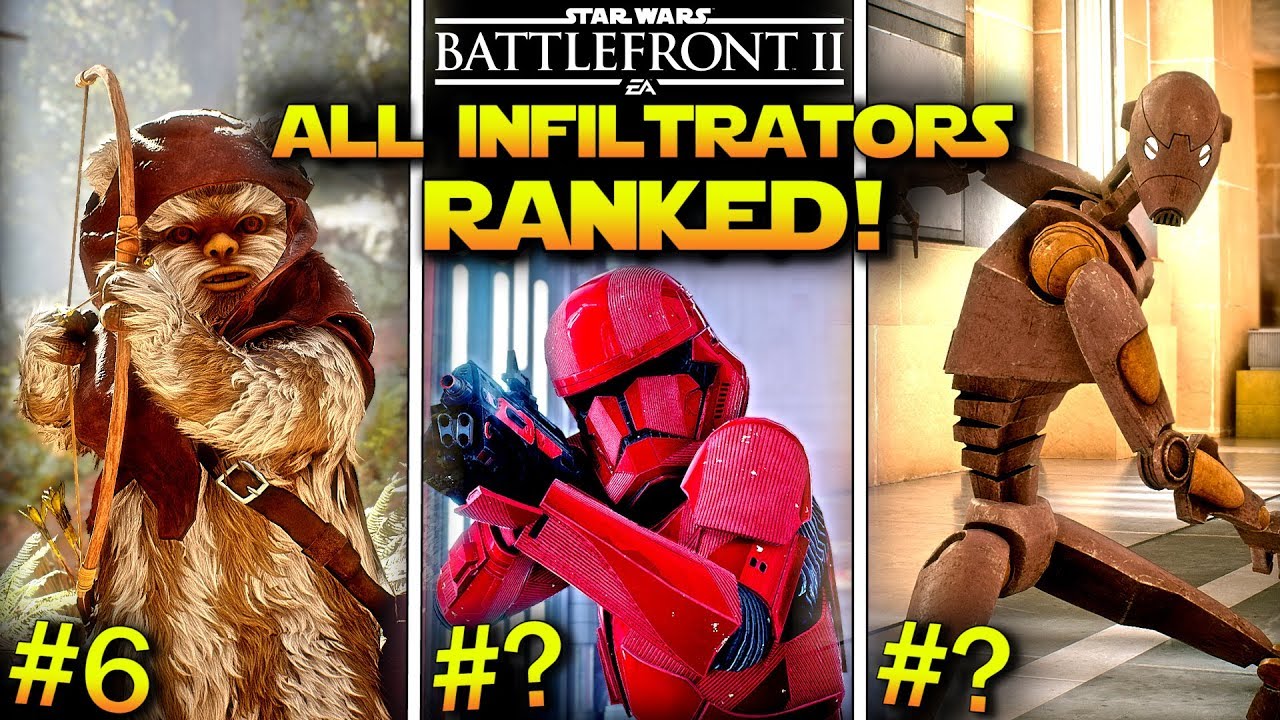 All Infiltrators RANKED FROM WORST TO BEST! - Star Wars Battlefront 2