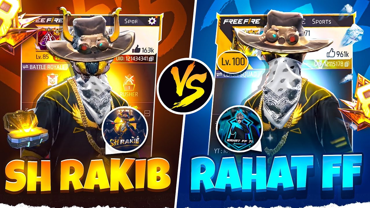 Rahat ff 71 vs SH RAKIB Collection vs কে জিতবে?🤔আমি নাকি Rahat ff 71 #collection #shrakib 