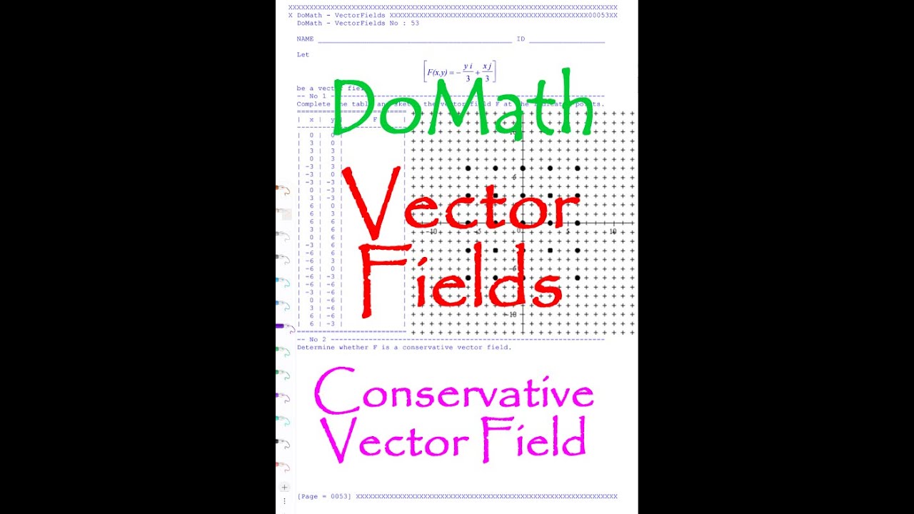 DoMath-Calculus : Vector Field No53