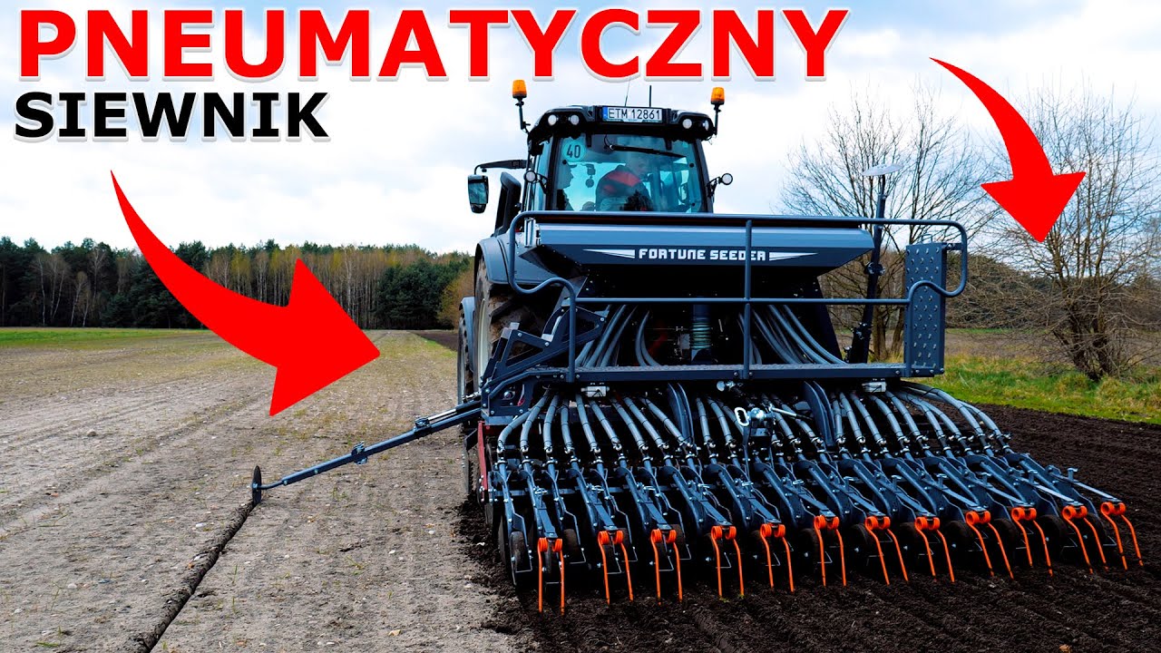 PNEUMATYCZNY siewnik w AKCJI - AMJ AGRO FORTUNE SEEDER
