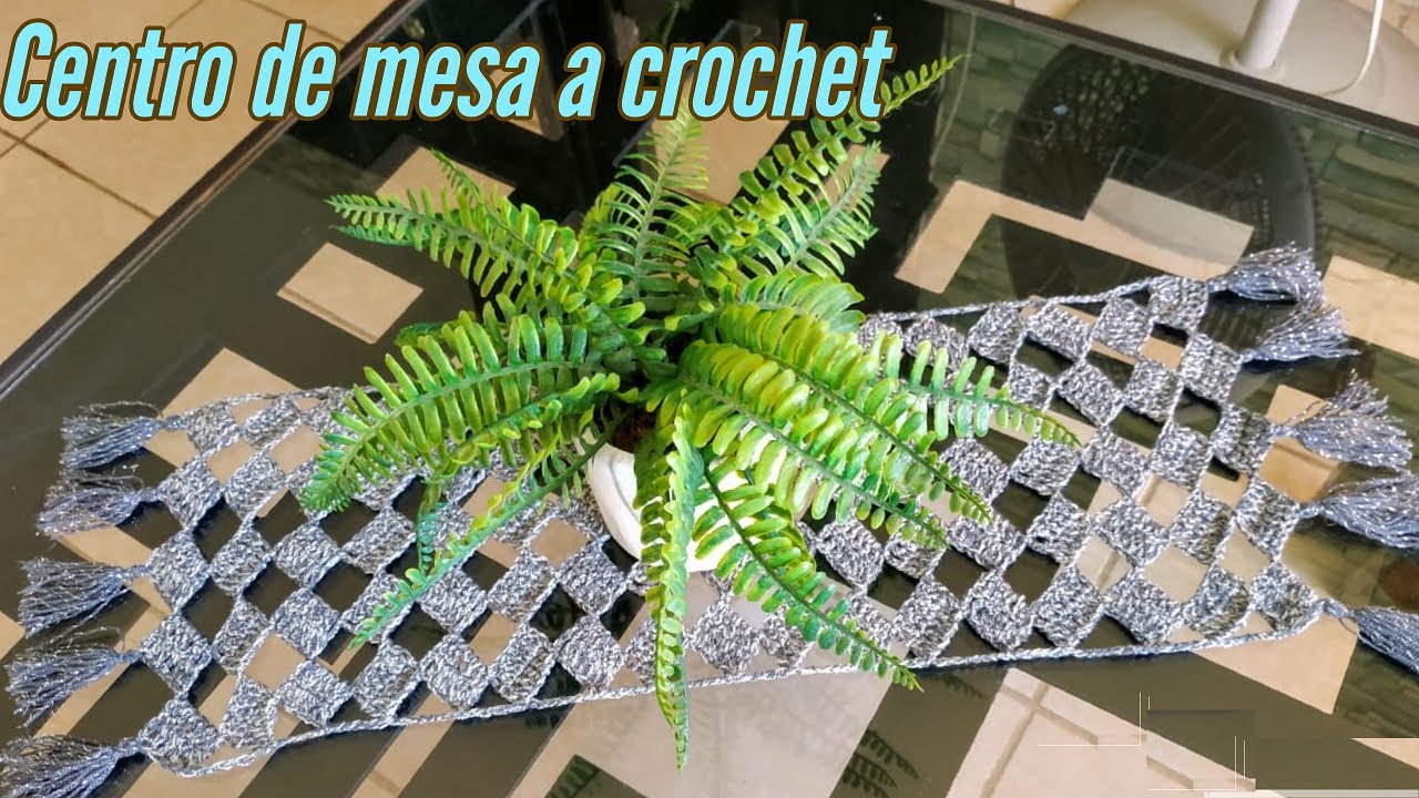 Camino de mesa a crochet, para principiantes. ¡Fácil de realizar!