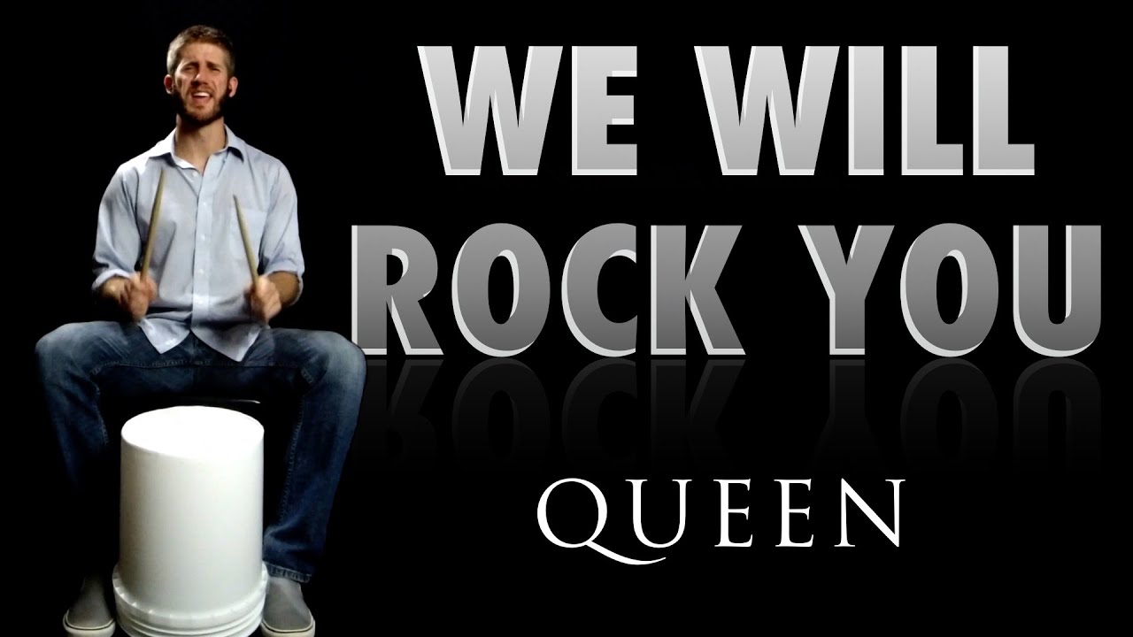 We Will Rock You - Queen Bucket Drumming 🥁 By BucketDrumming.net 🥁