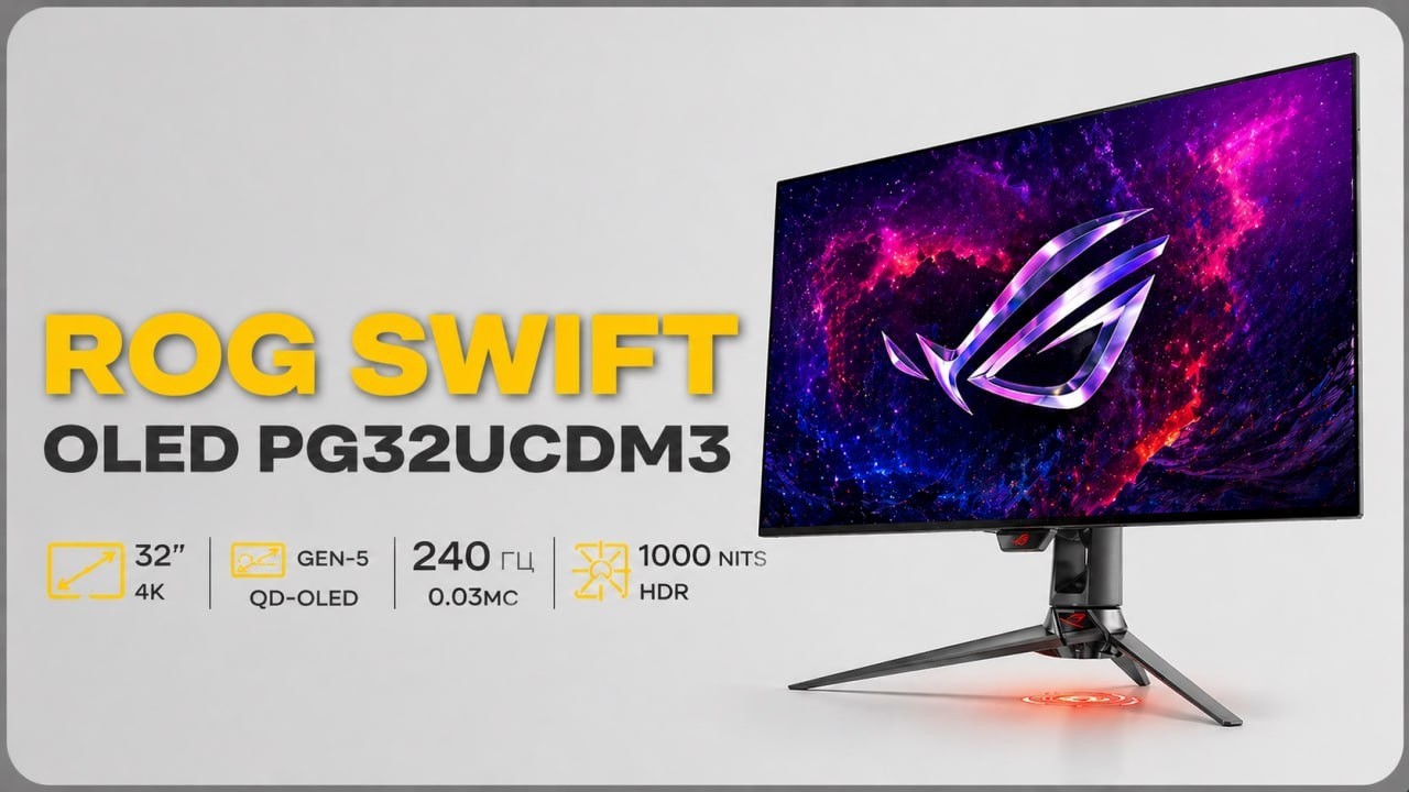 🤯 НАКОНЕЦ-ТО QD-OLED 10 из 10?! Обзор монитора ROG Swift OLED PG32UCDM3 🔥