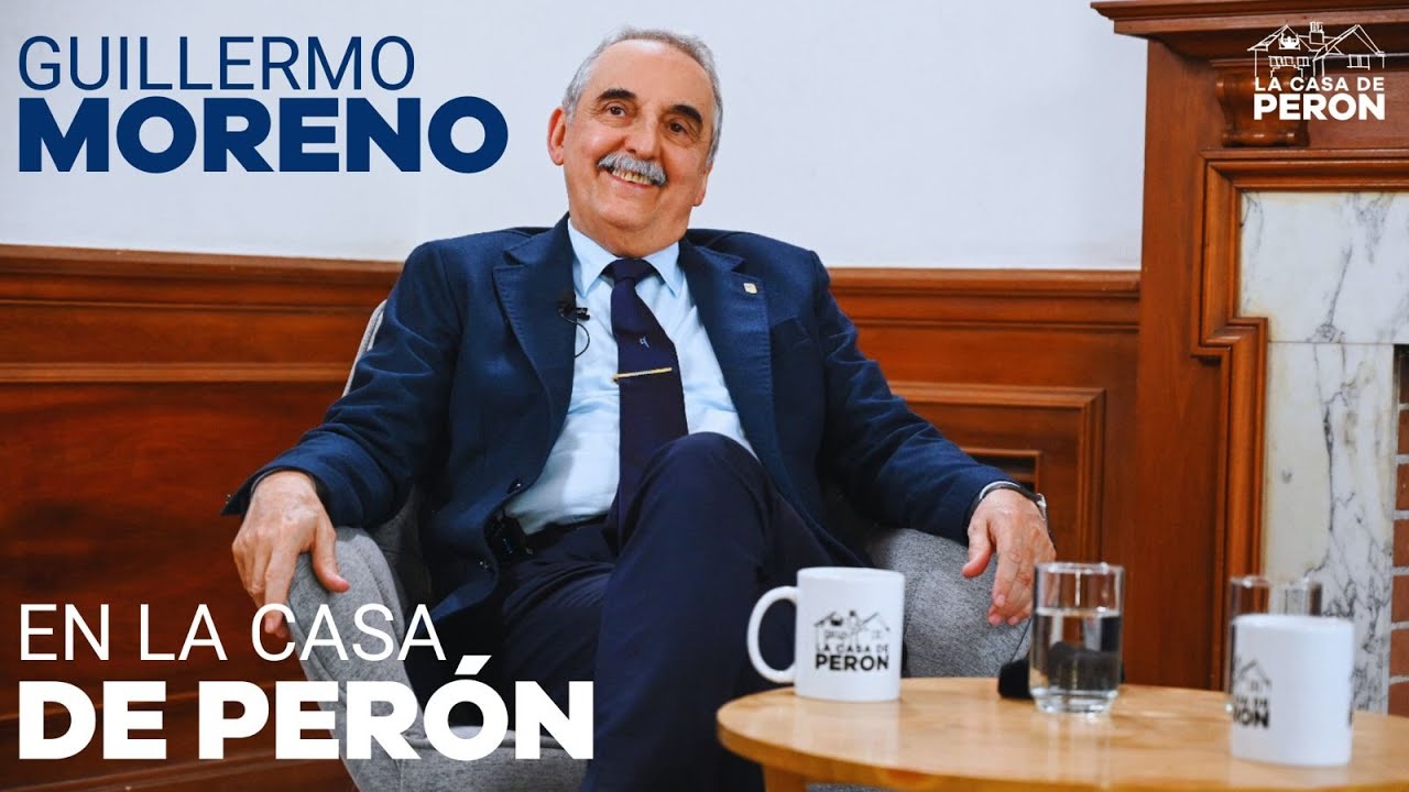 GUILLERMO MORENO EN LA CASA DE PERÓN