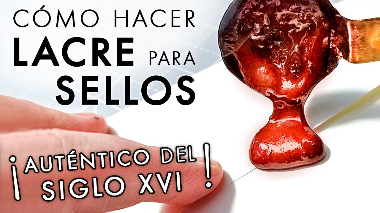 Cómo hacer LACRE AUTÉNTICO para SELLOS 🔴 (Receta original del SIGLO XVI) ¡Y aprende cómo usarlo!
