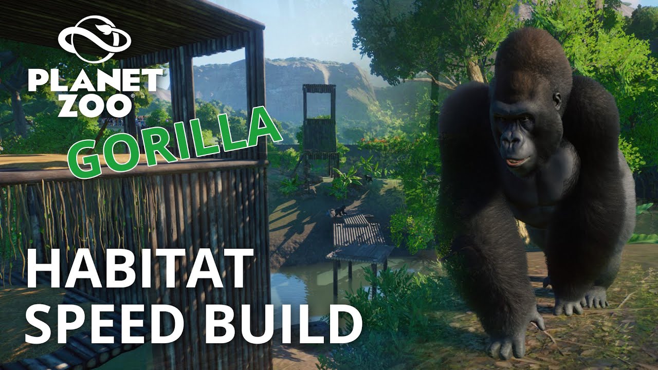 Planet Zoo | Western Lowland Gorilla Habitat Speed Build