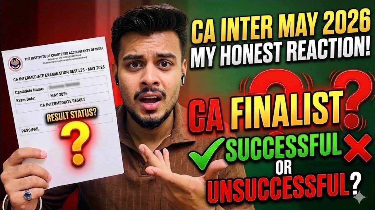 HONEST REACTION TO MAY 26 RESULTS! CA FINALIST❓