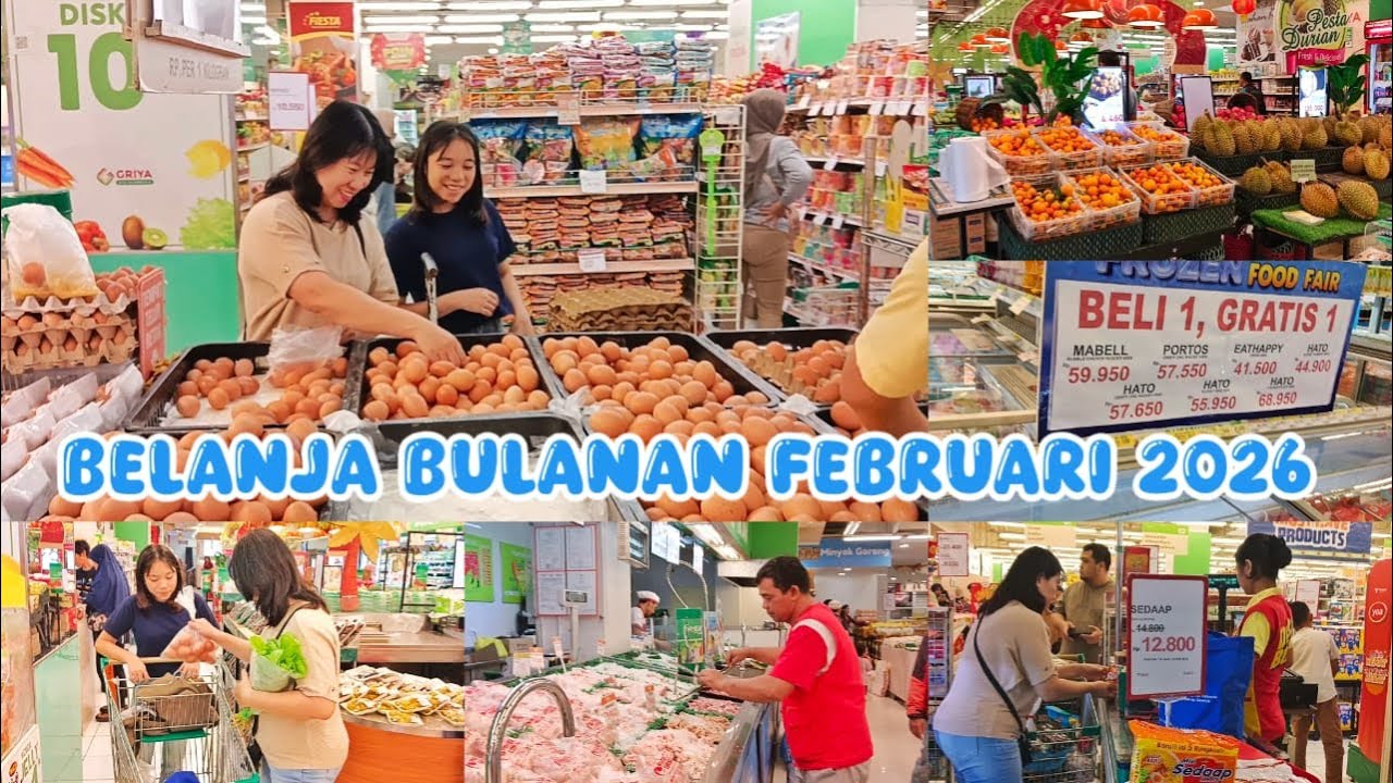BELANJA BULANAN FEBRUARI 2026 #groceryshopping #belanjabulanan