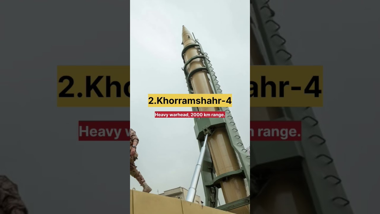 🇮🇷 Top 5 Powerful Iranian Missiles#highlights #top #shorrts #viralvideo #iran #missile #fateh