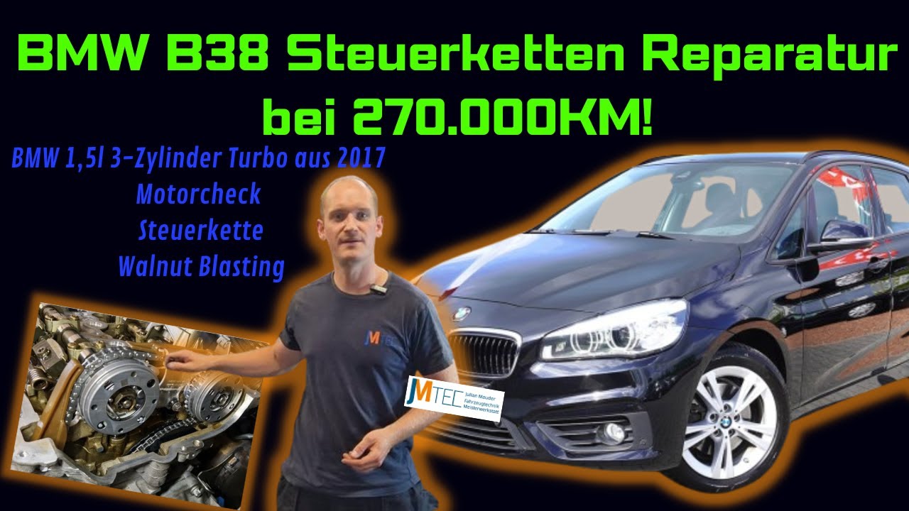 BMW 216i 2017er im Notlauf | BMW MINI B38 Steuerketten Reparatur | P130F20 | P130304 | P120408