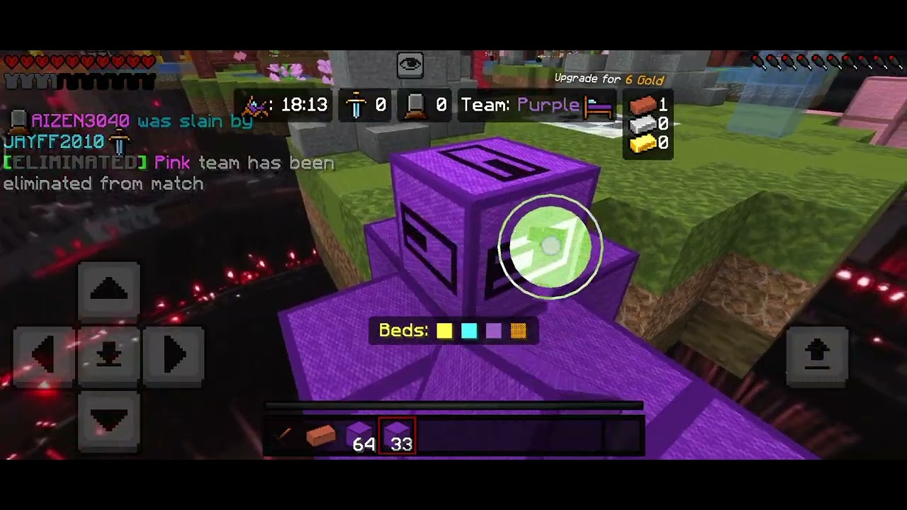 Playing bedwars in minecraft for the first time.#minecraft 