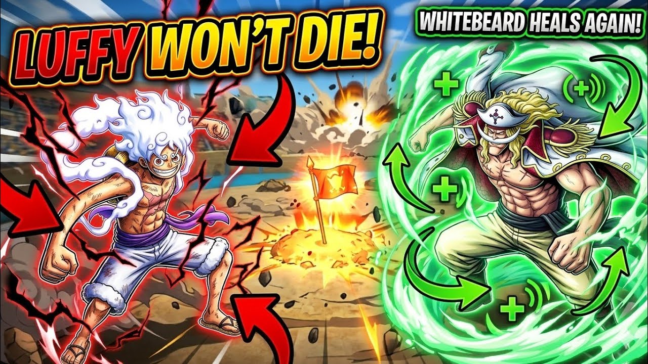 🔥 LUFFY WON'T DIE! | EX Whitebeard Infinite Healing 😳 | OPBR