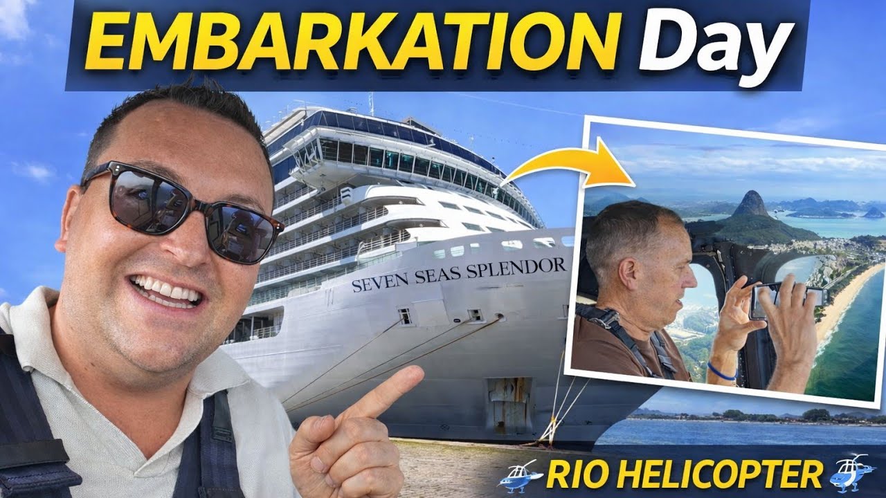 Regent Seven Seas Splendor Embarkation | Helicopter Tour, Christ the Redeemer & Concierge Suite