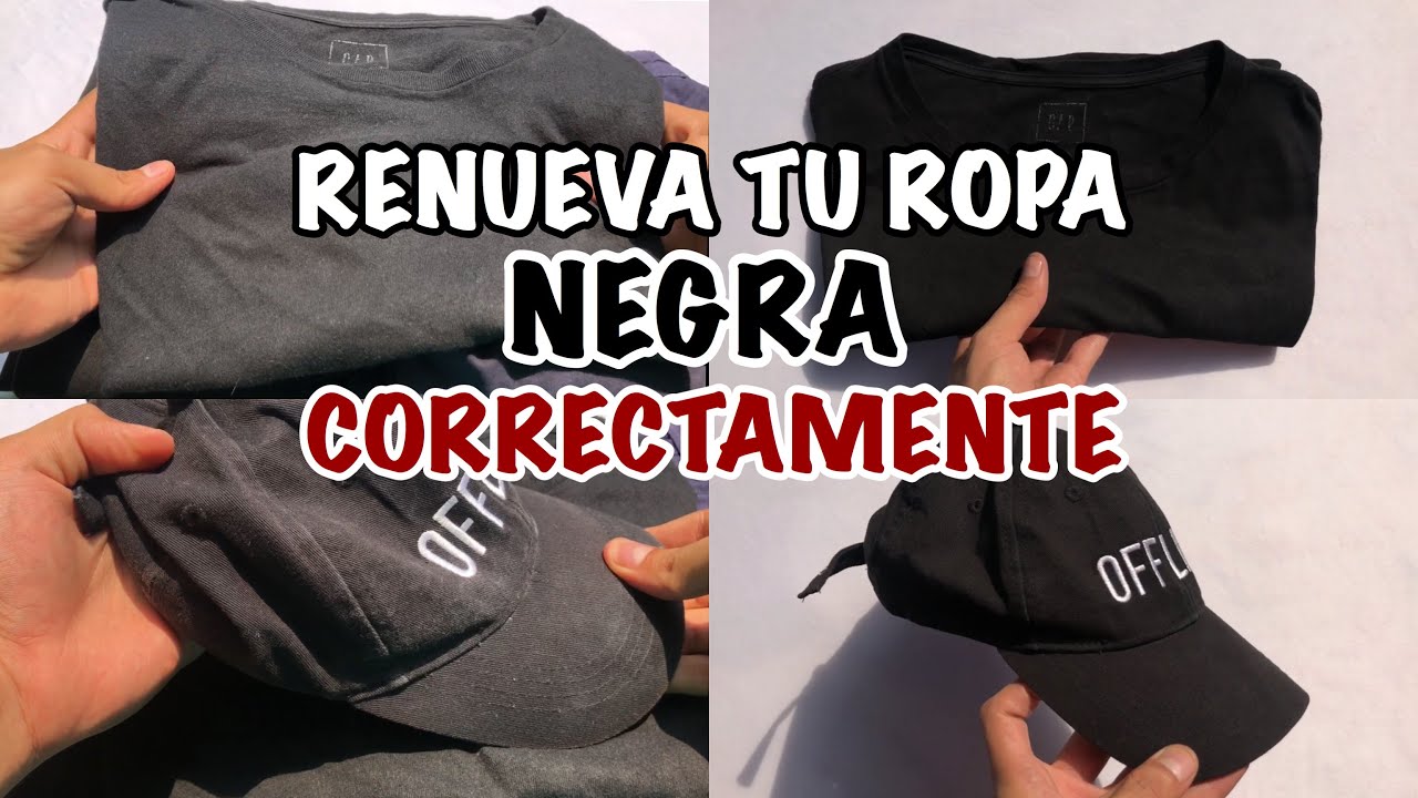Renueva el color de tu ropa negra *tiñe correctamente tus jeans*