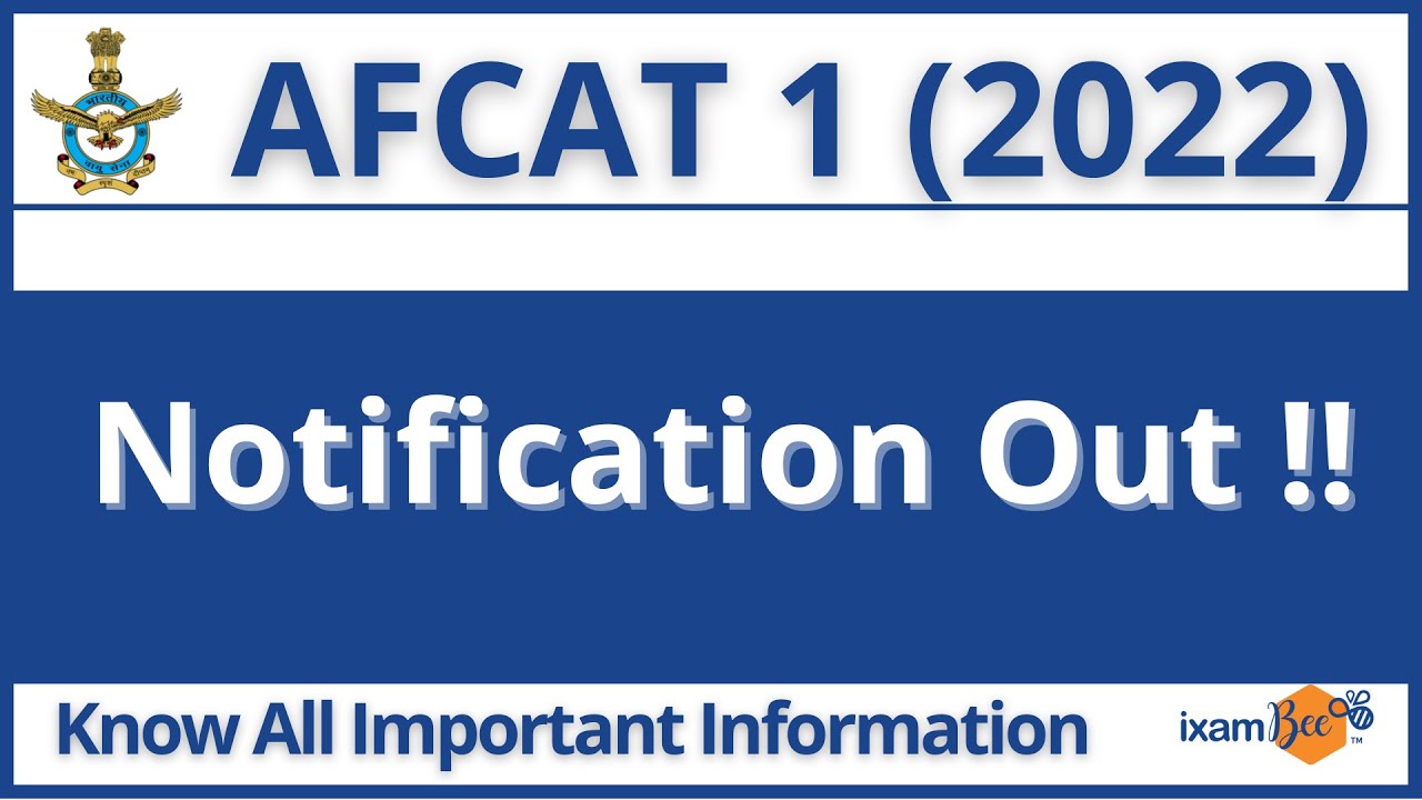 AFCAT 1 2022 Notification Out !! |Vacancy Released |Eligibility| Men & Women can Apply |Registration